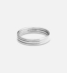 Trio Band Stacker Ring in Silver