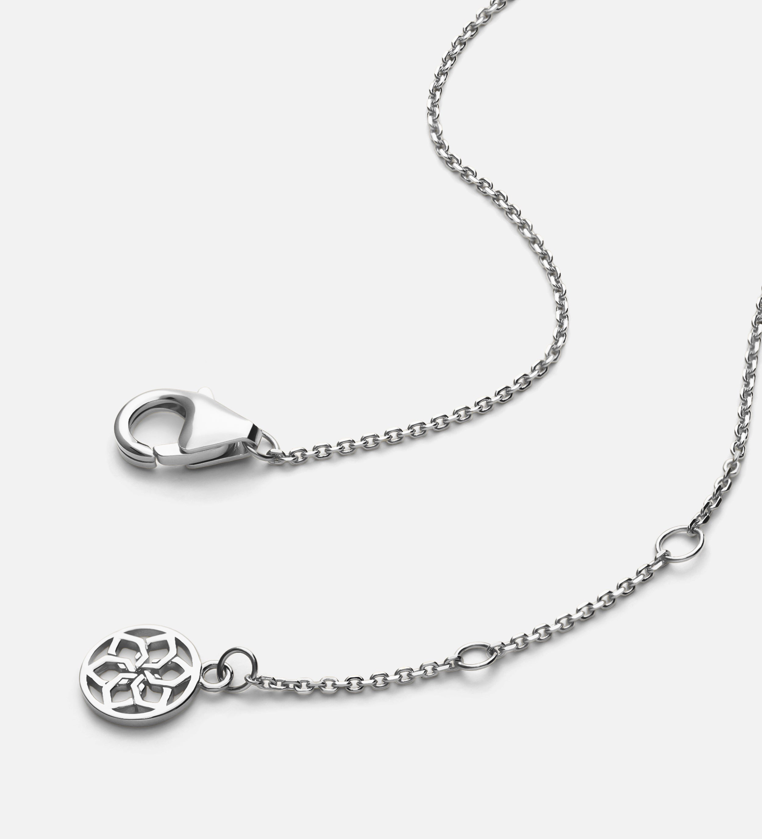 Triple Ring Necklace in Silver