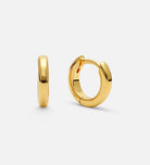 Tube Huggie Hoops in Gold