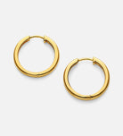 Tube Large Hoops in Gold