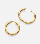 Tube Large Hoops in Gold
