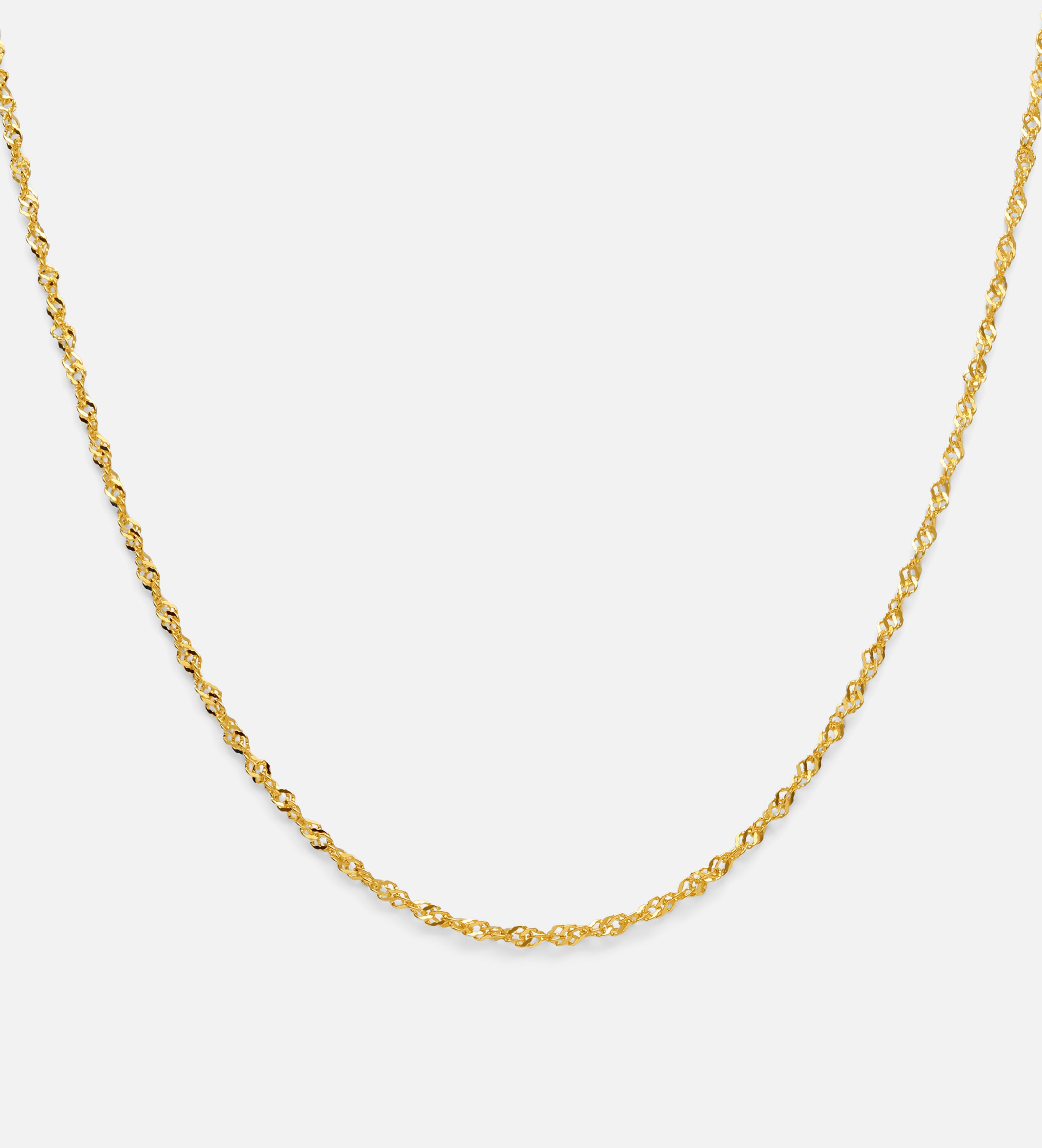 Twist Chain Necklace in Gold