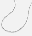 Twist Chain Necklace in Silver