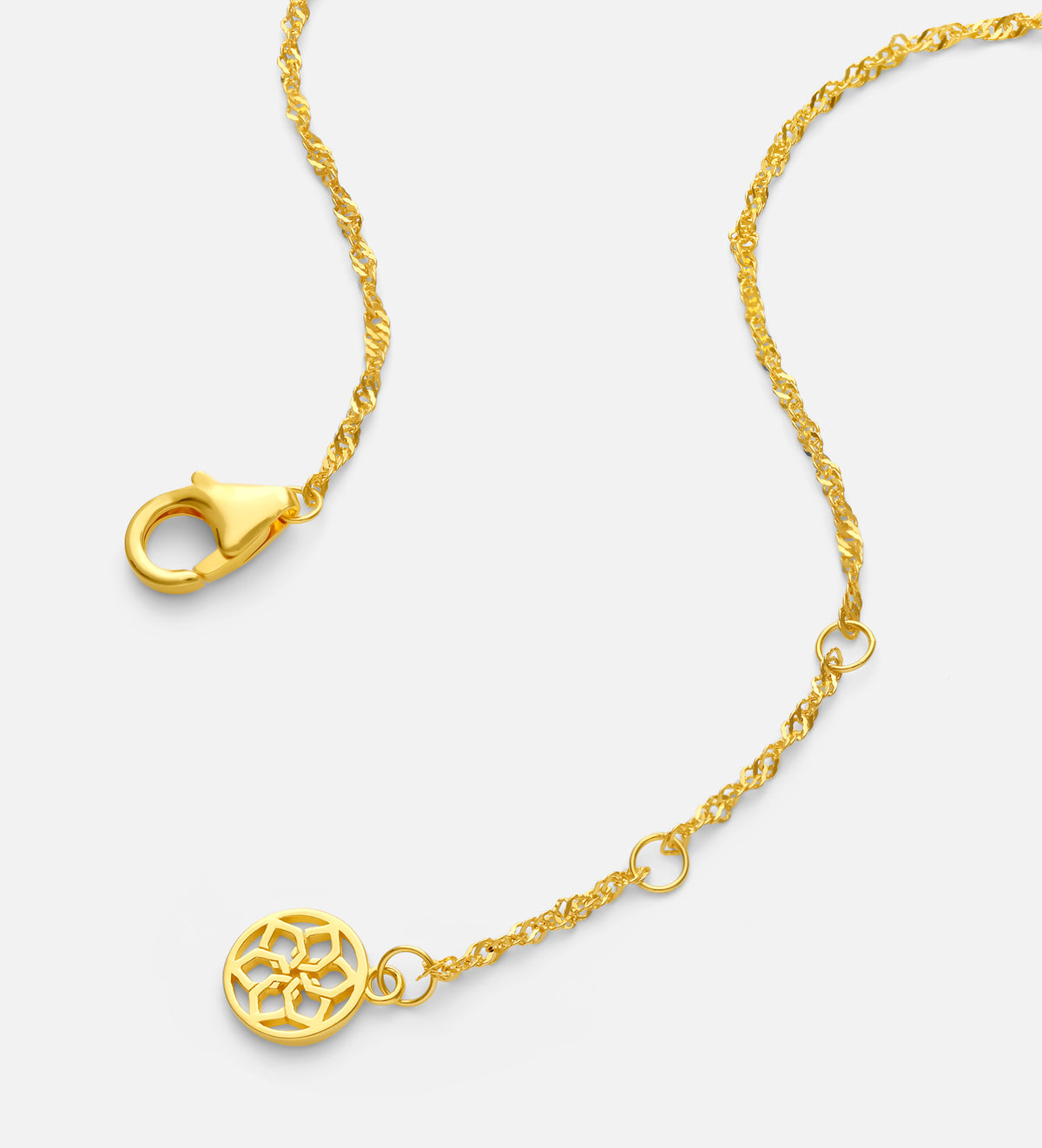 Twist Chain Necklace in 18k Gold Plating on 925 Silver - Ash & Harry