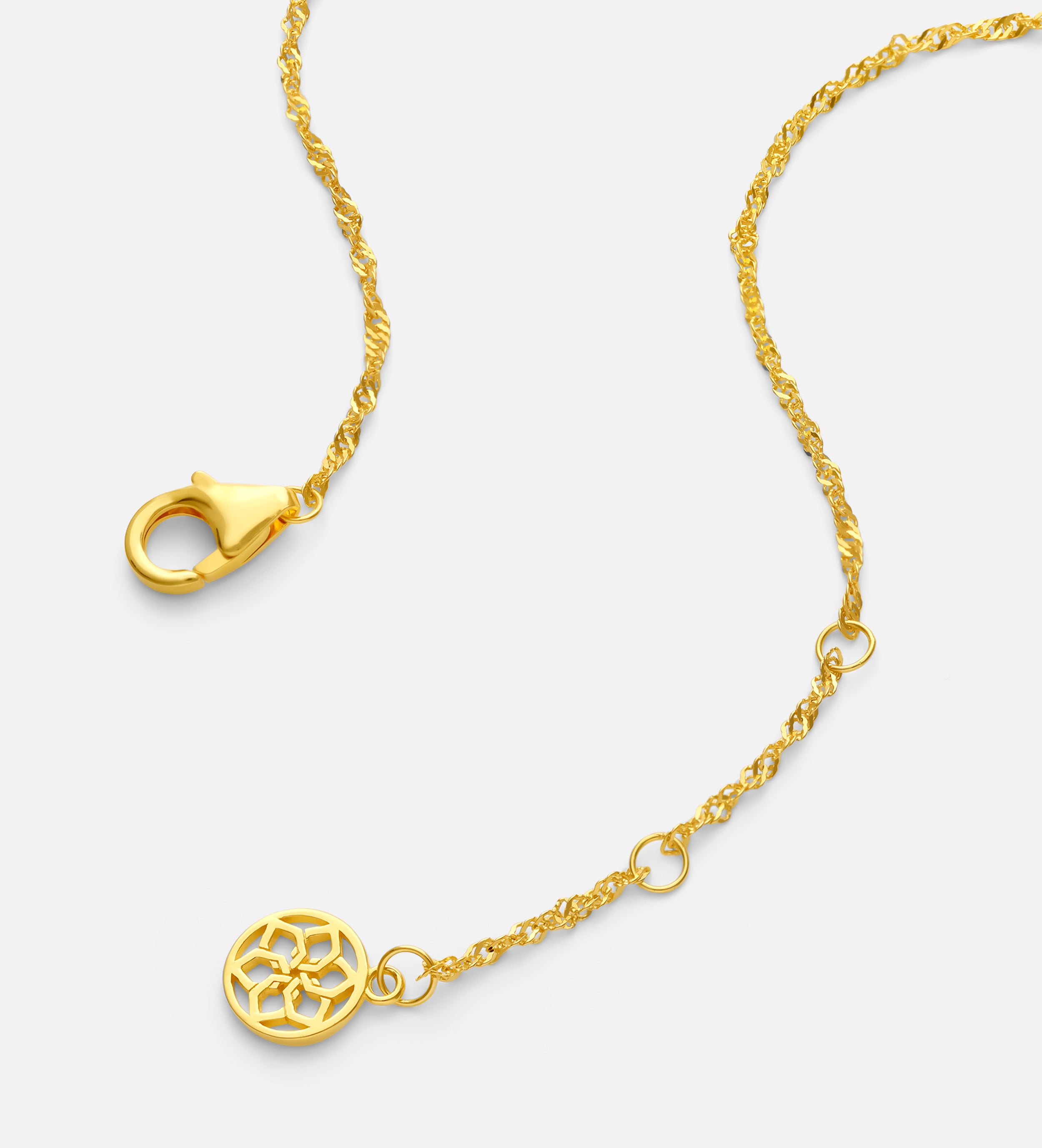 Twist Chain Necklace in Gold