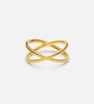 X Ring in Gold