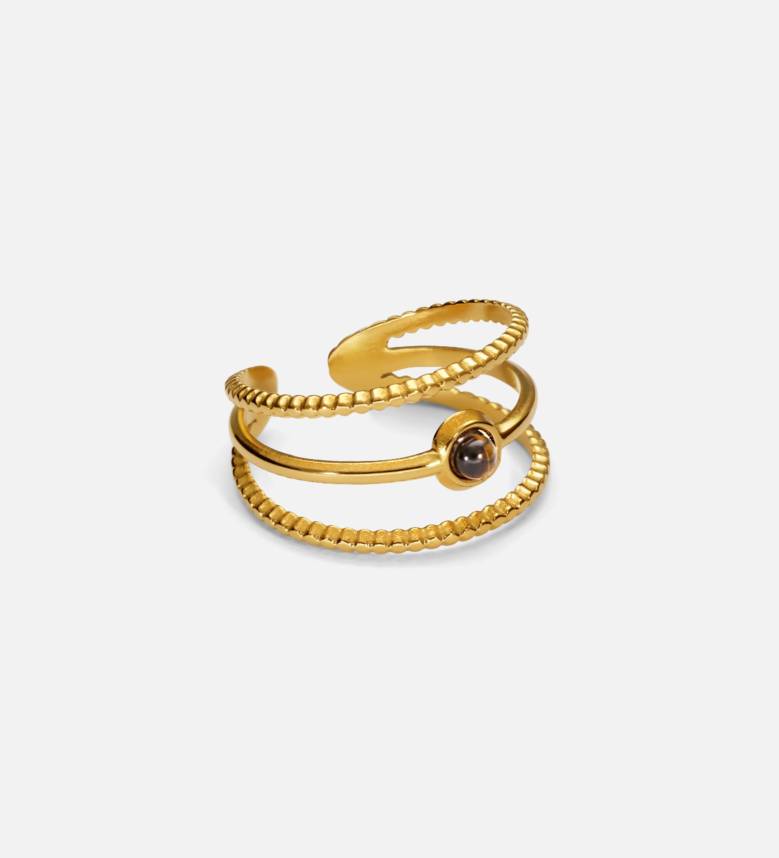 Orbit Tiger Eye Ring