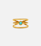 Orbit Pine Stone Ring