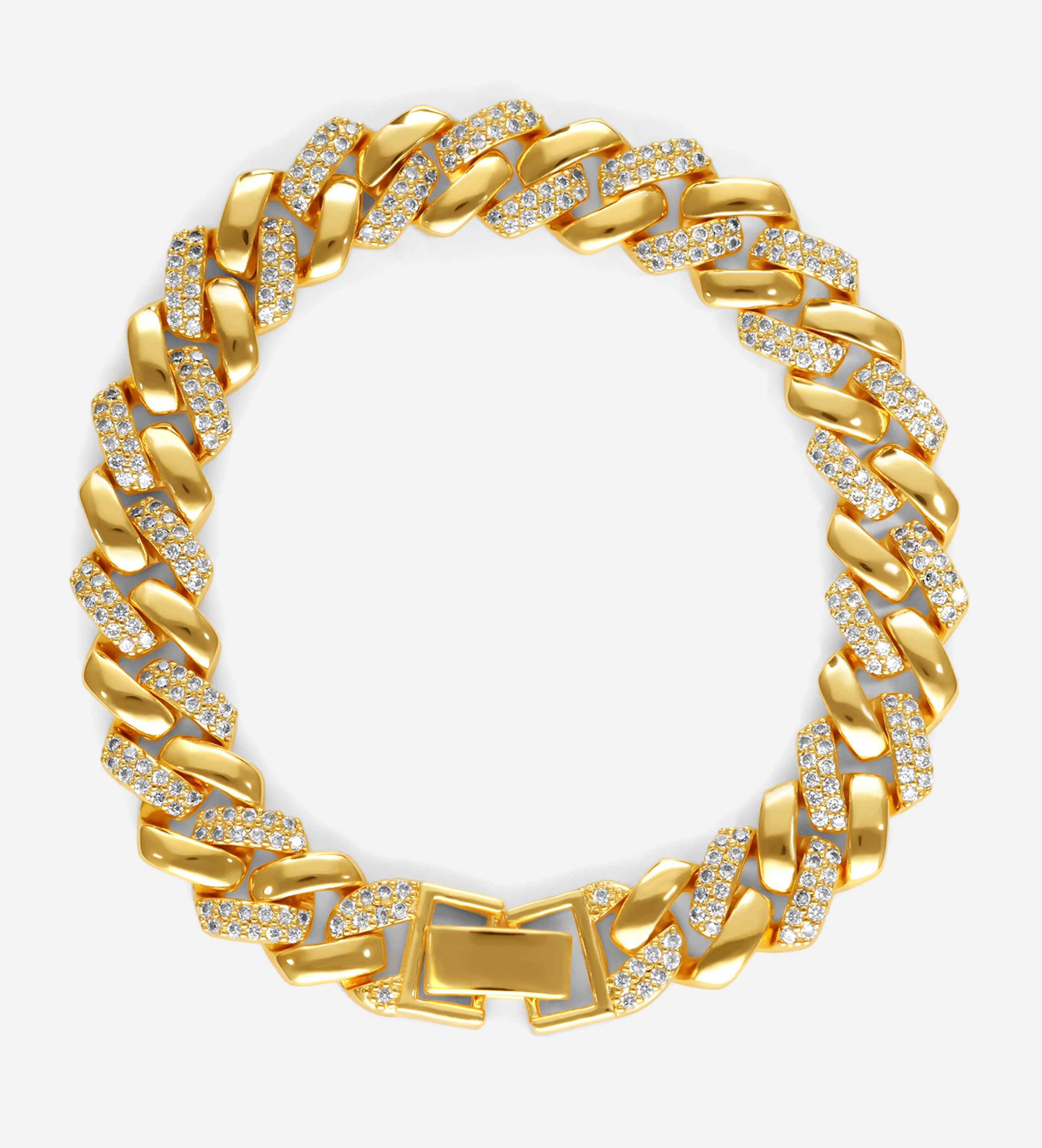 Radiant Cuban Link Diamond Bracelet