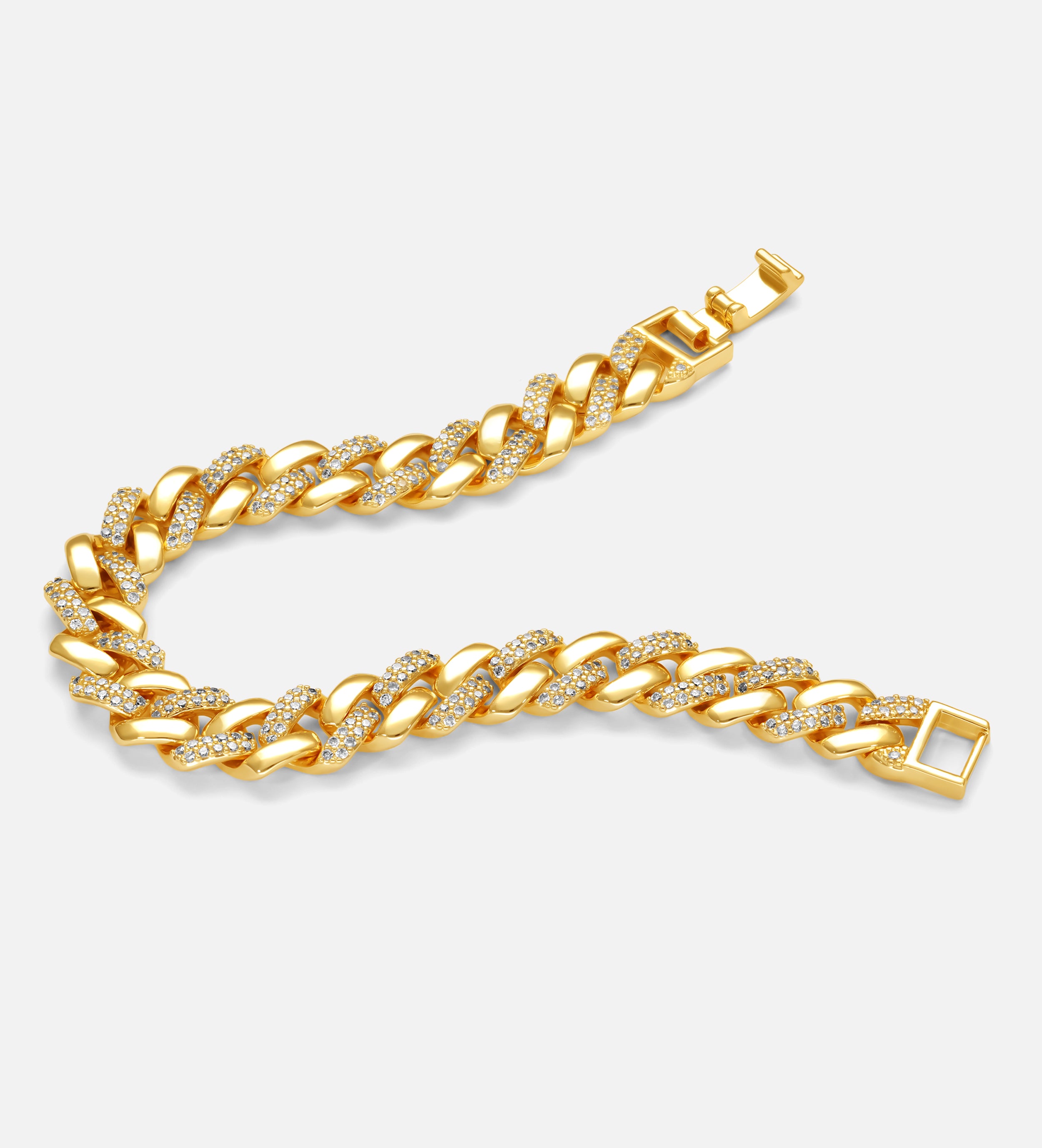 Radiant Cuban Link Diamond Bracelet