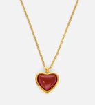 Red Carnelian Heart Necklace