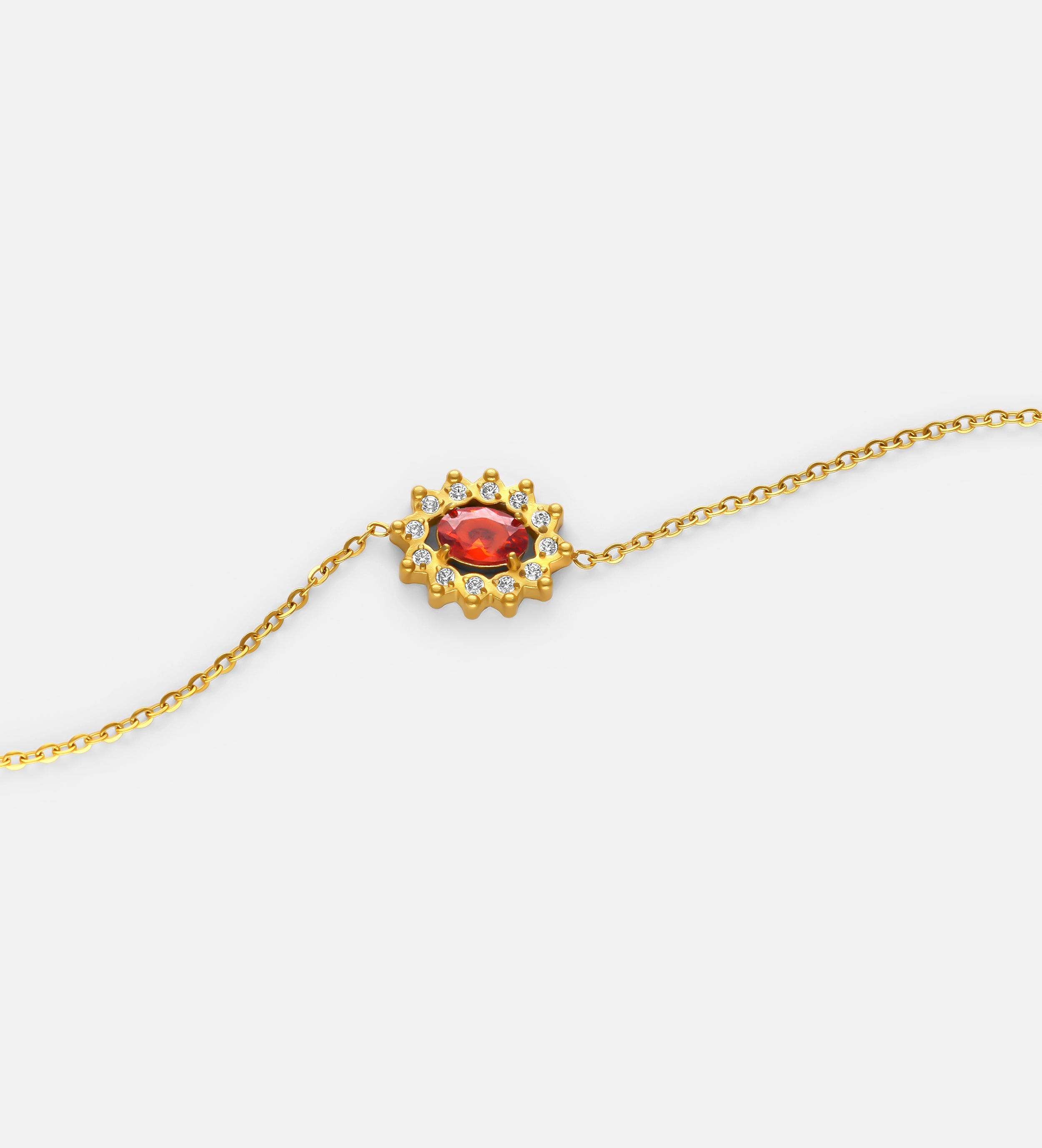 Ruby Sunburst Bracelet