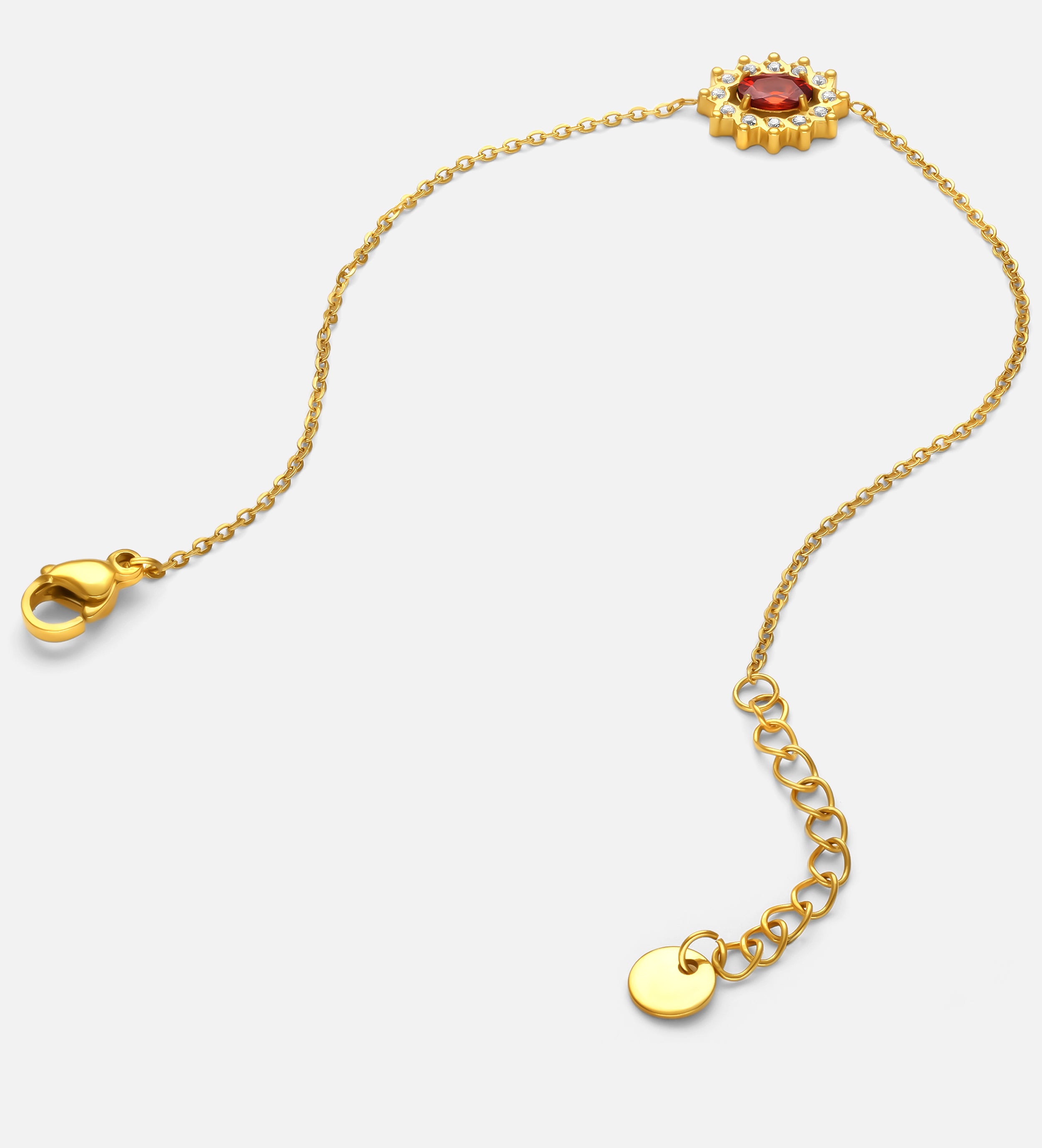 Ruby Sunburst Bracelet