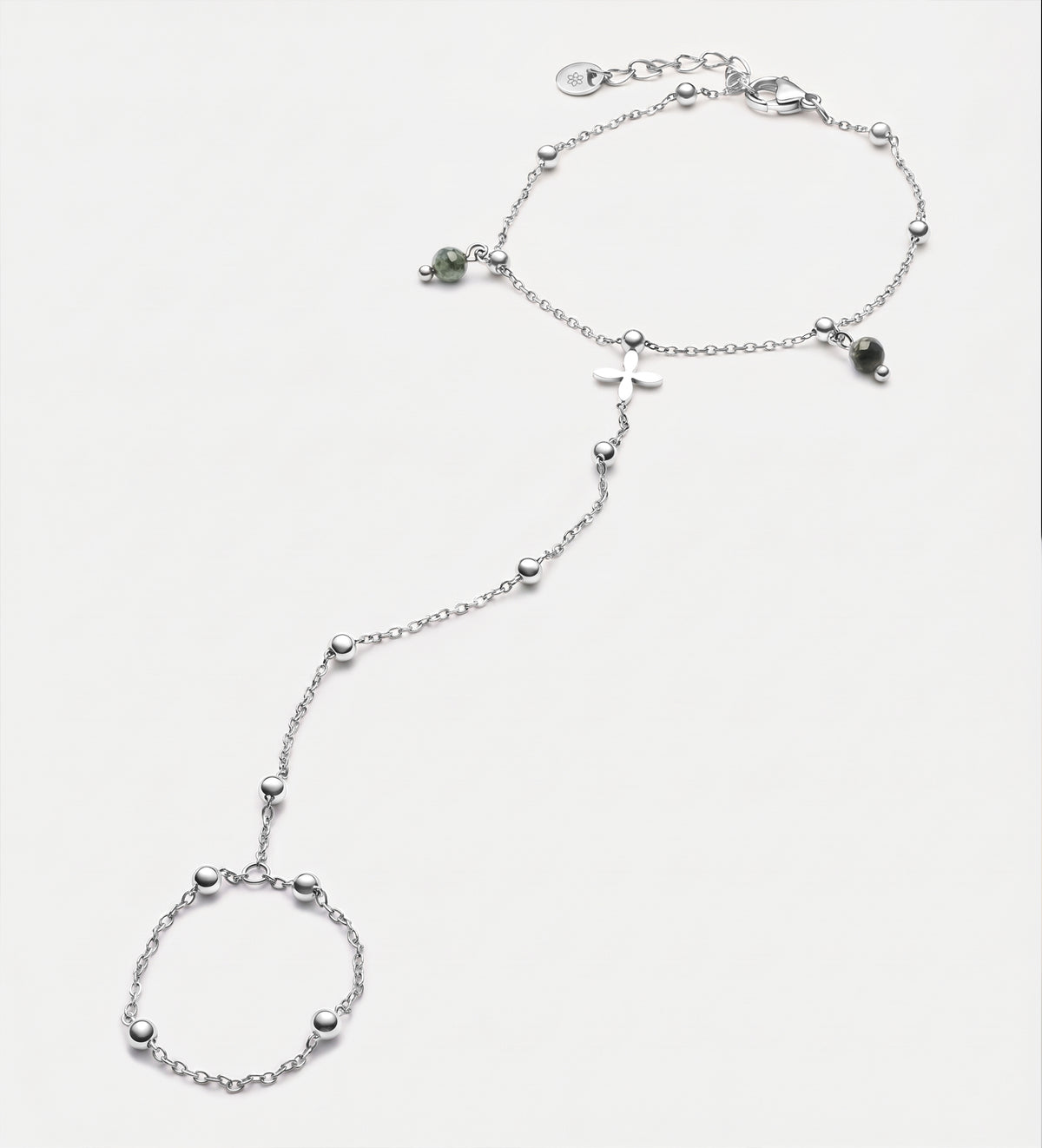 Sahara Hand Chain in Silver - Ash & Harry