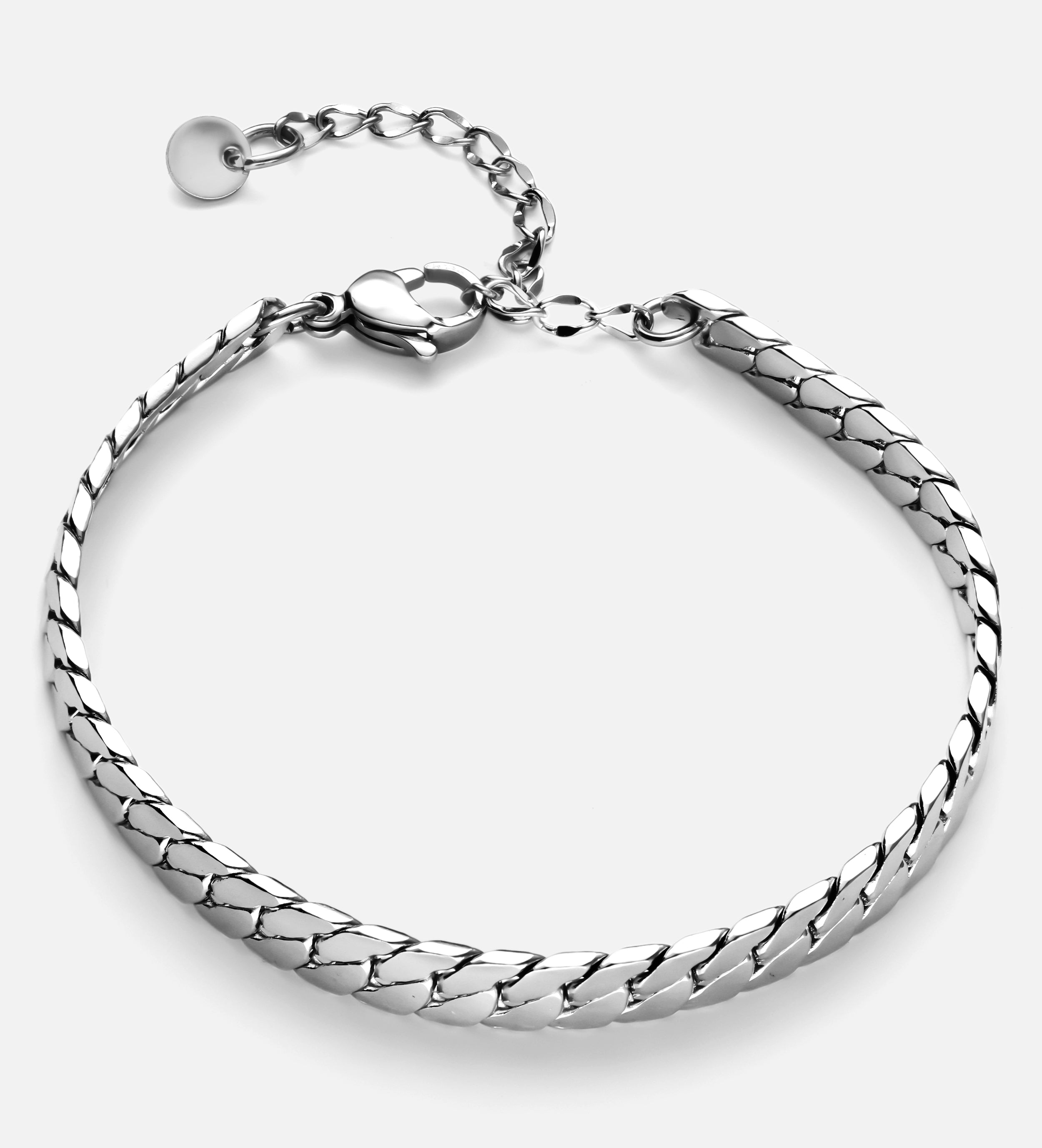 Serpentine Flat Chain Bracelet