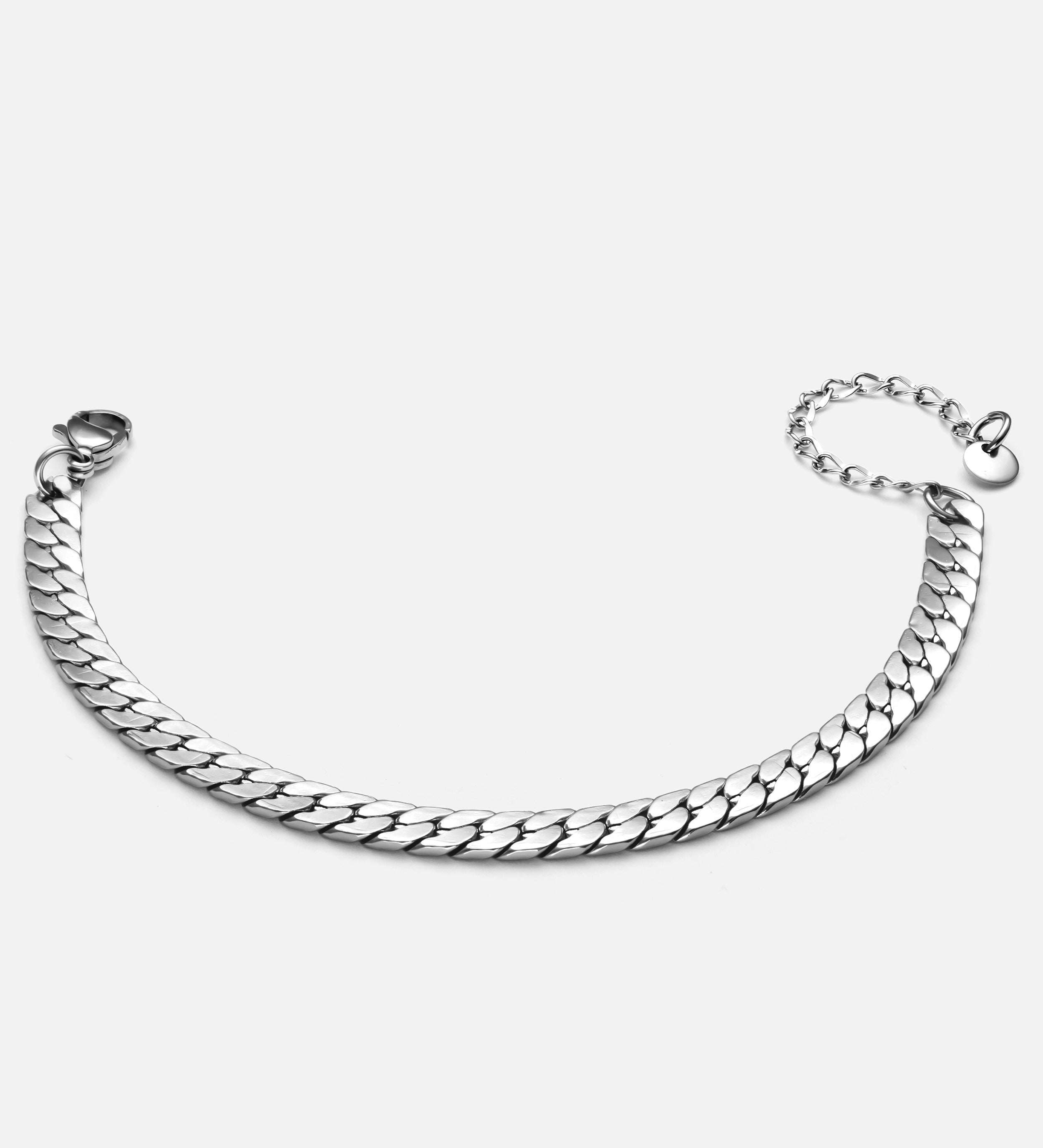 Serpentine Flat Chain Bracelet
