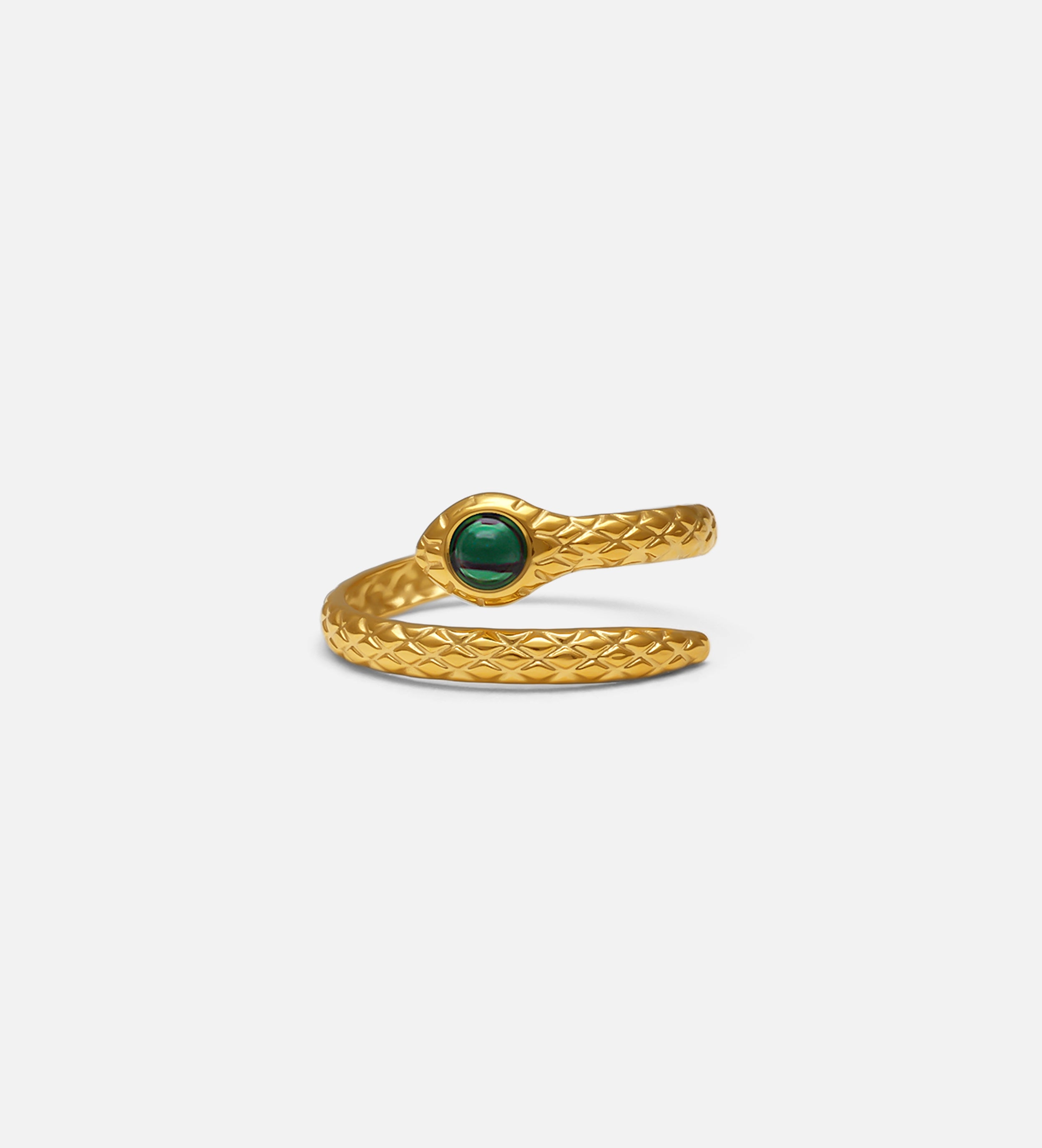 Serpentine Malachite Ring