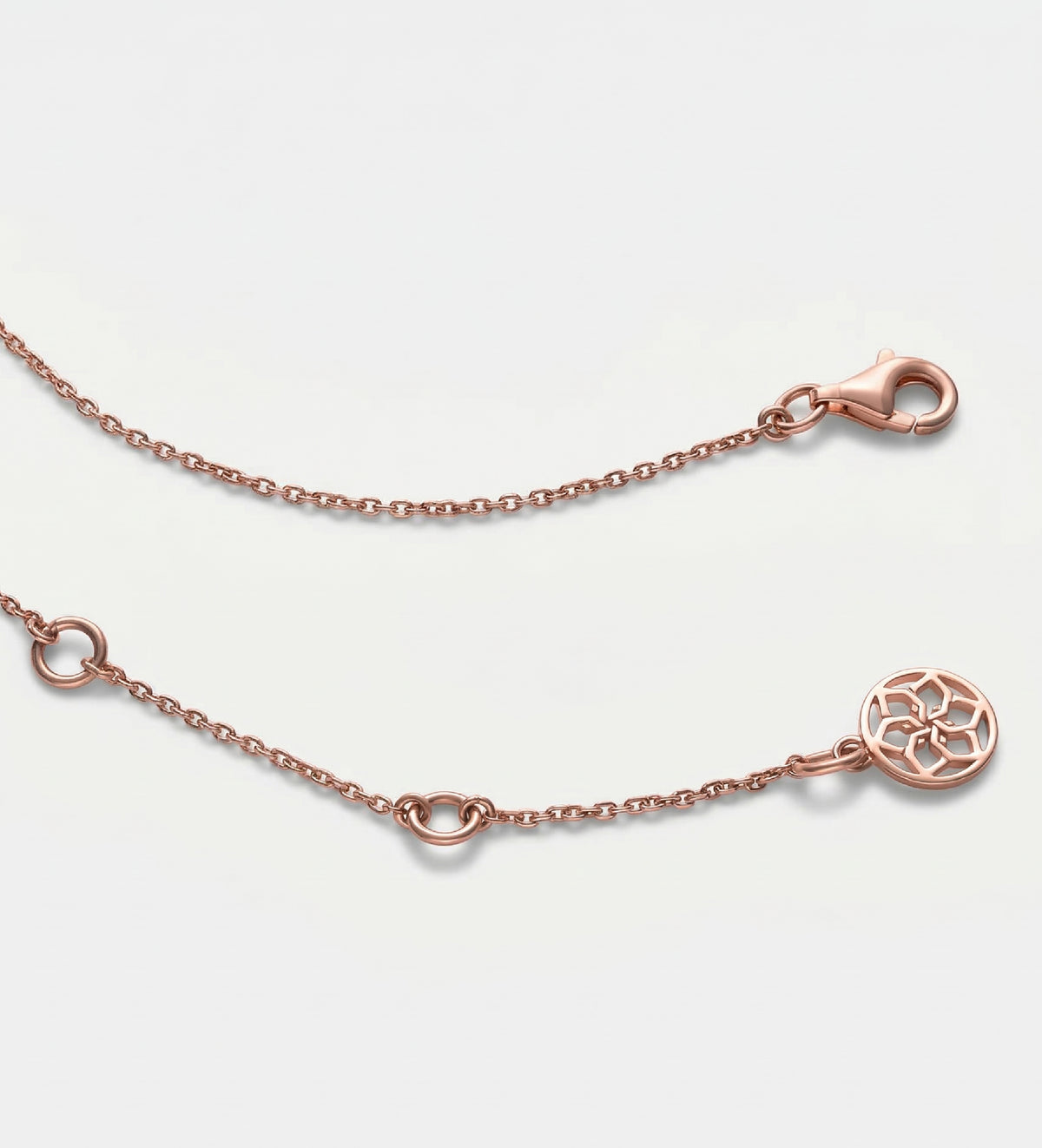 Signature Script Name Necklace in 18K Rose Gold Plating on 925 Silver - Ash & Harry