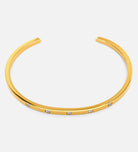 Sleek Gem Studded Cuff Bracelet