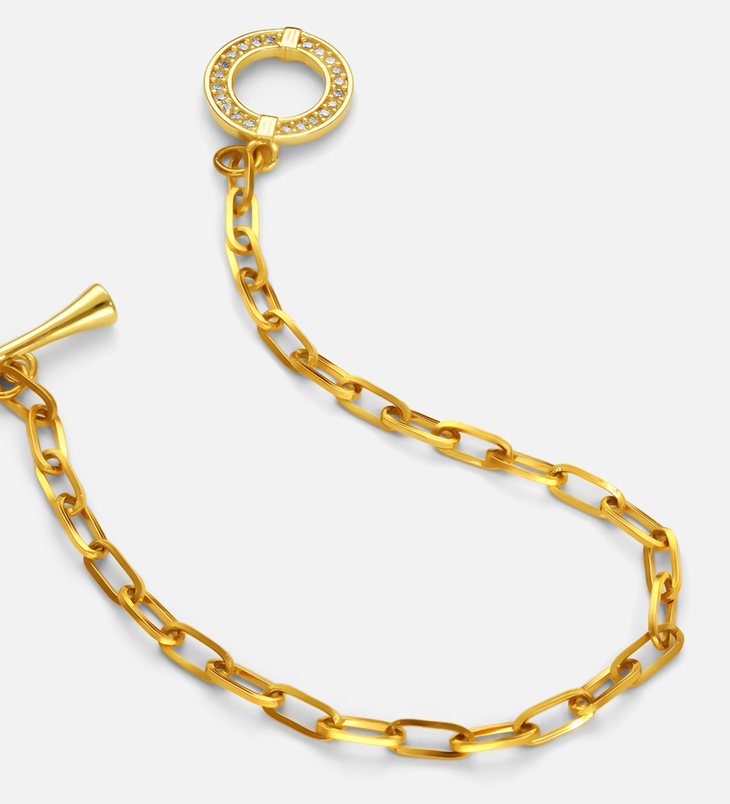 Sparkling Halo Toggle Bracelet