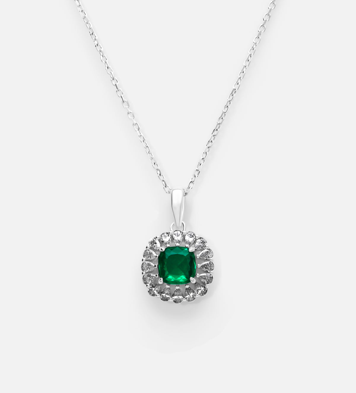 Timeless Emerald Garland Full Set in Silver - 3 Items - Ash & Harry
