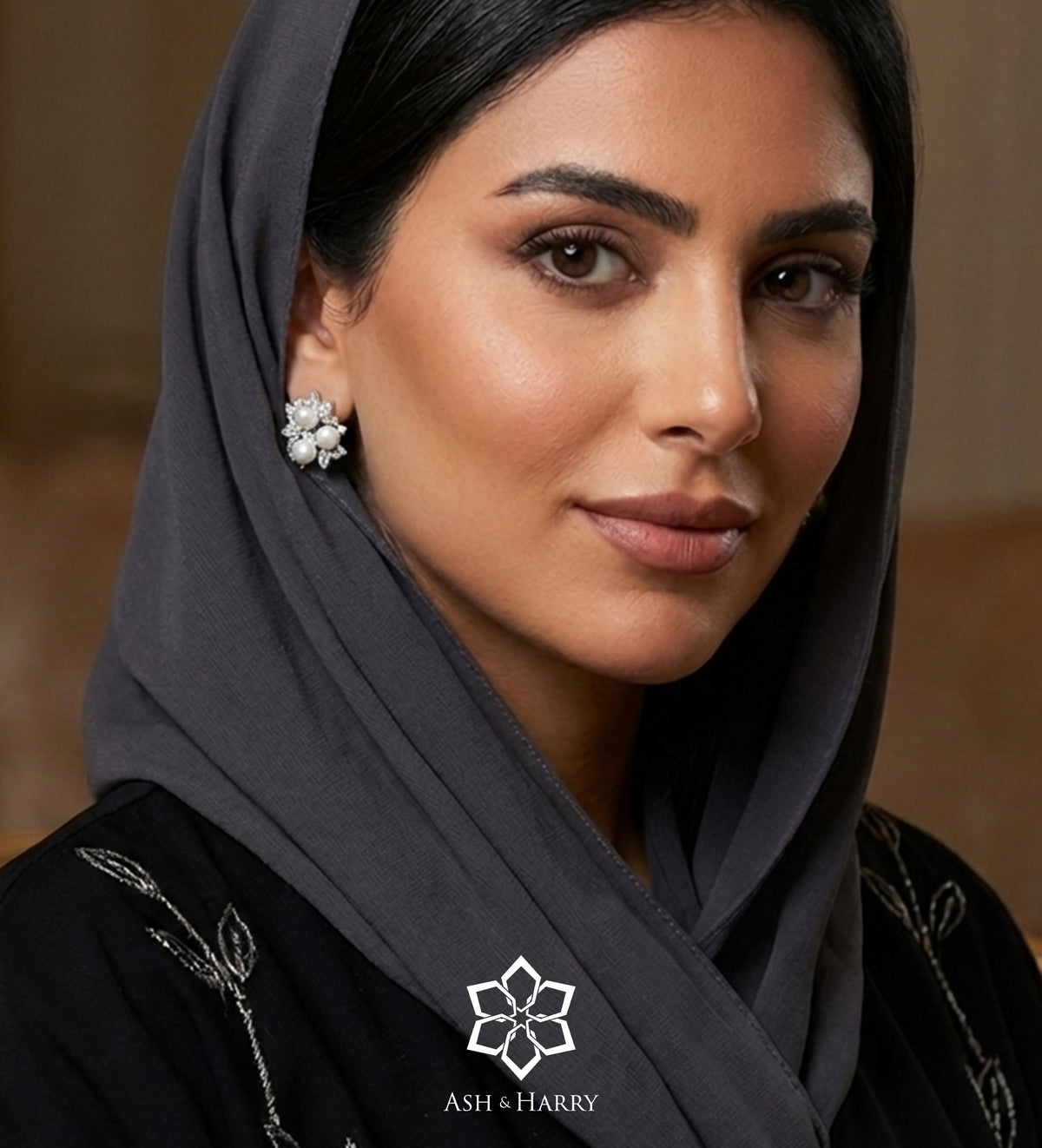 Trio Pearl Bloom Studs With Fresh Water Pearls and High Quality Simulated Diamonds in 925 Silver - Ash & Harry