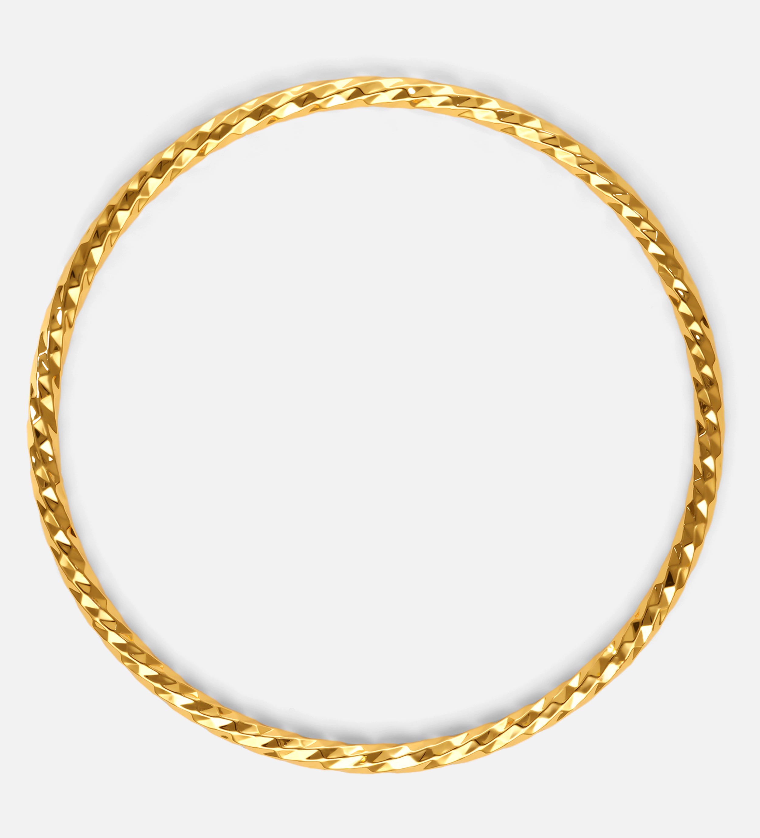 Twisted Facet Bangle