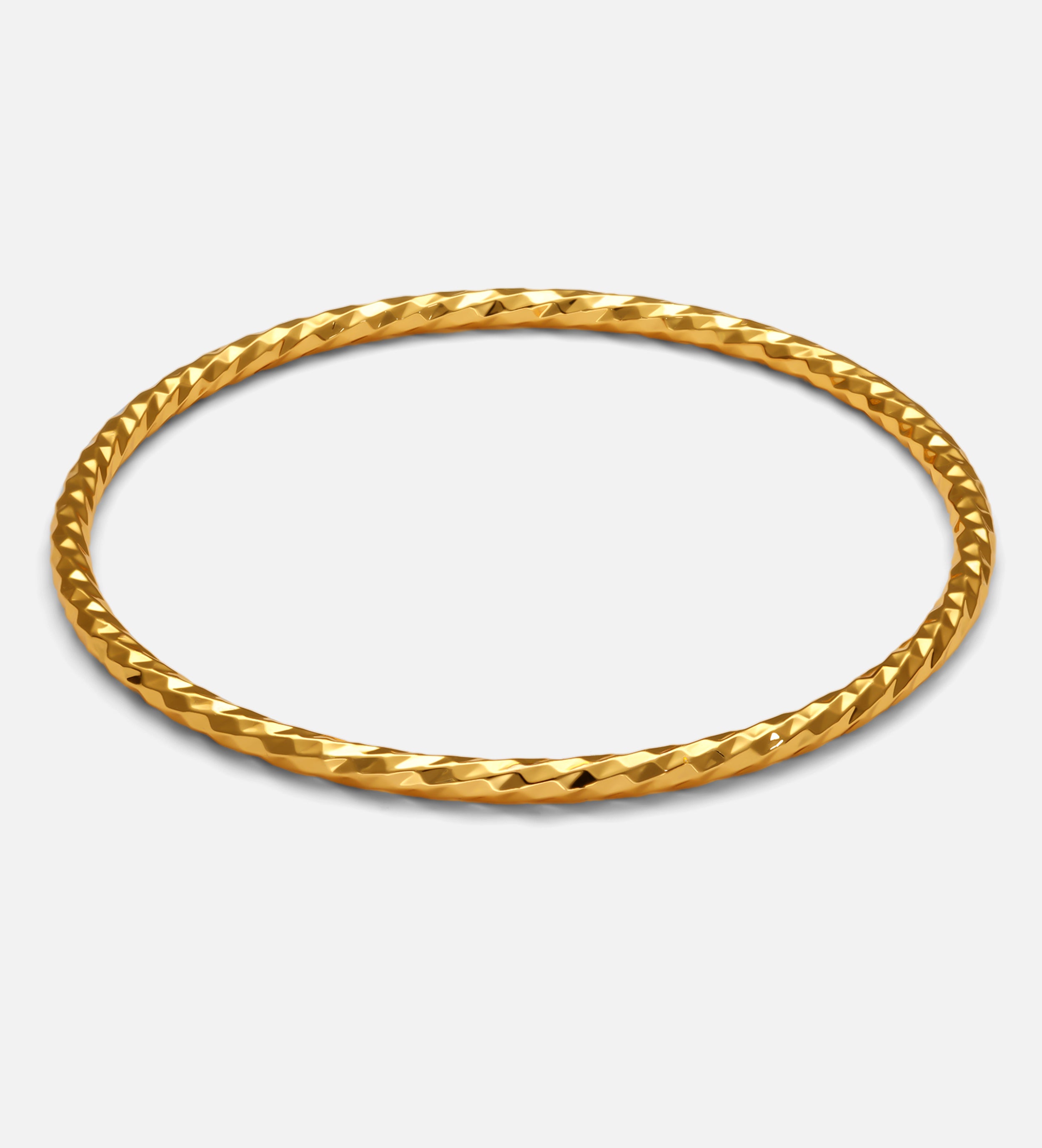 Twisted Facet Bangle
