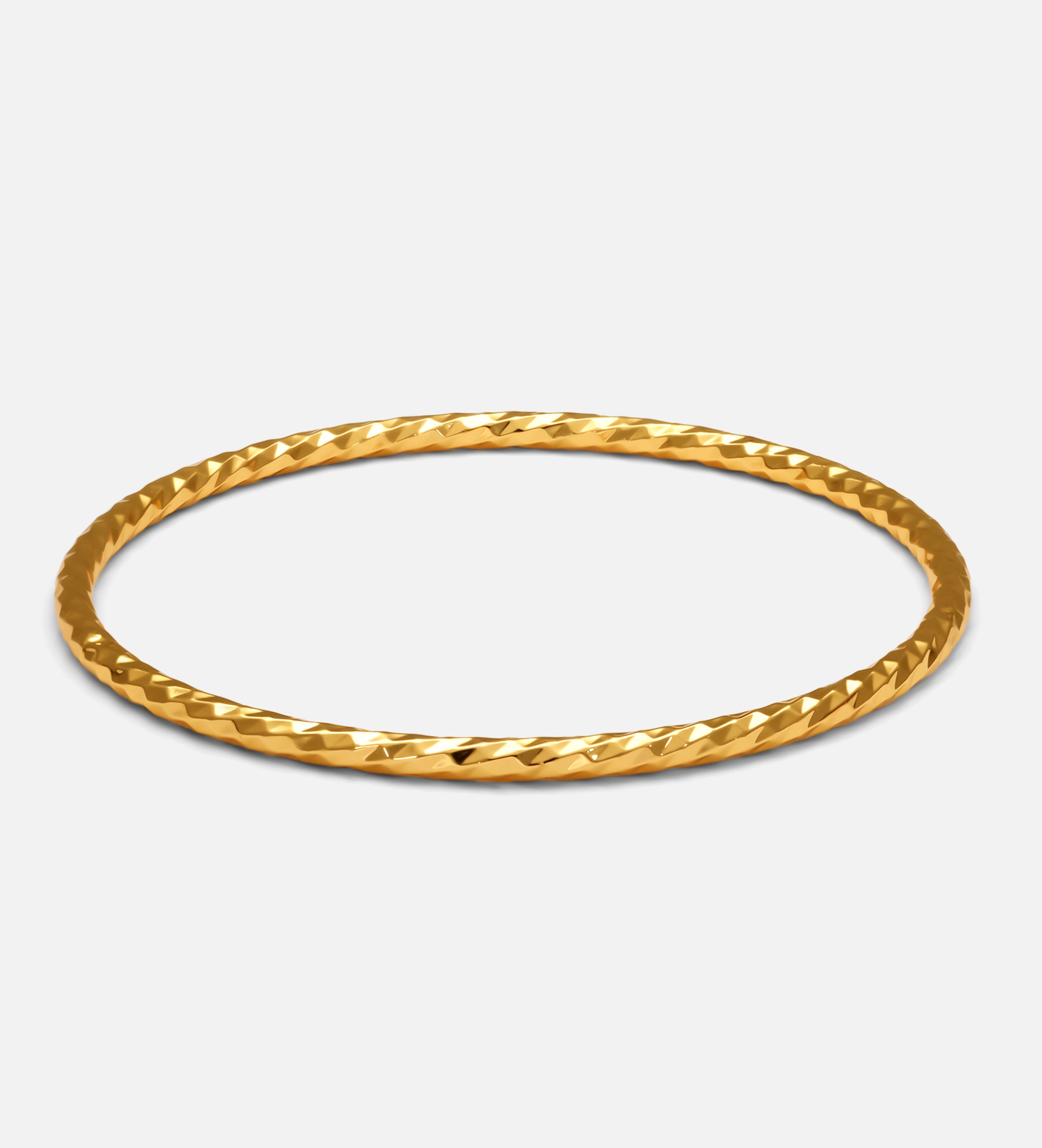 Twisted Facet Bangle