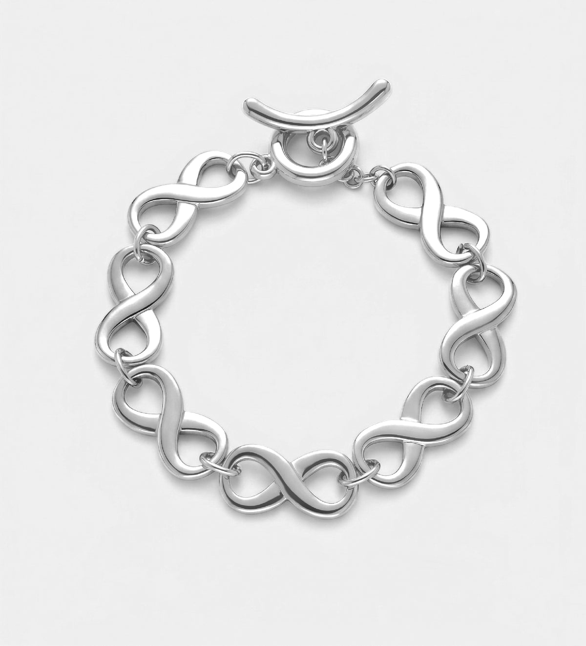 Twistfinity Toggle Bracelet in Silver - Ash & Harry