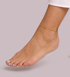 Rope Chain Anklet in Gold