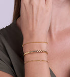 Artisan Hammered Cuff Bracelet in Gold