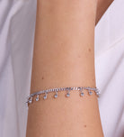 Dangling Dotted Bracelet in Silver