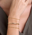 Figaro Bracelet in Gold