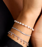 Herringbone Bracelet in Silver