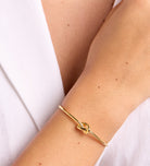 Knot Cuff Bracelet in Gold