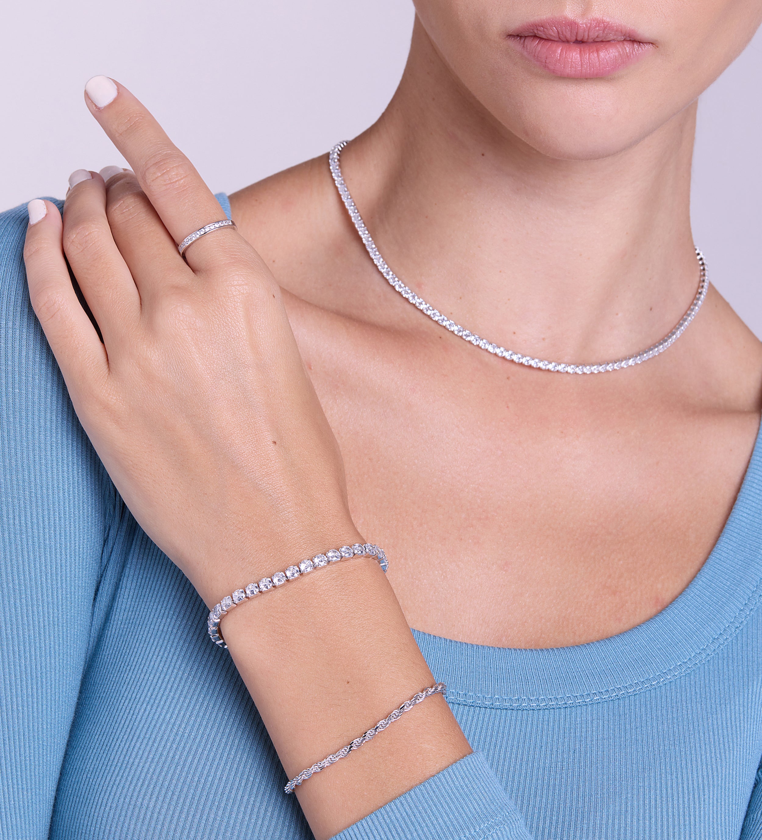 Rope Bracelet in Silver