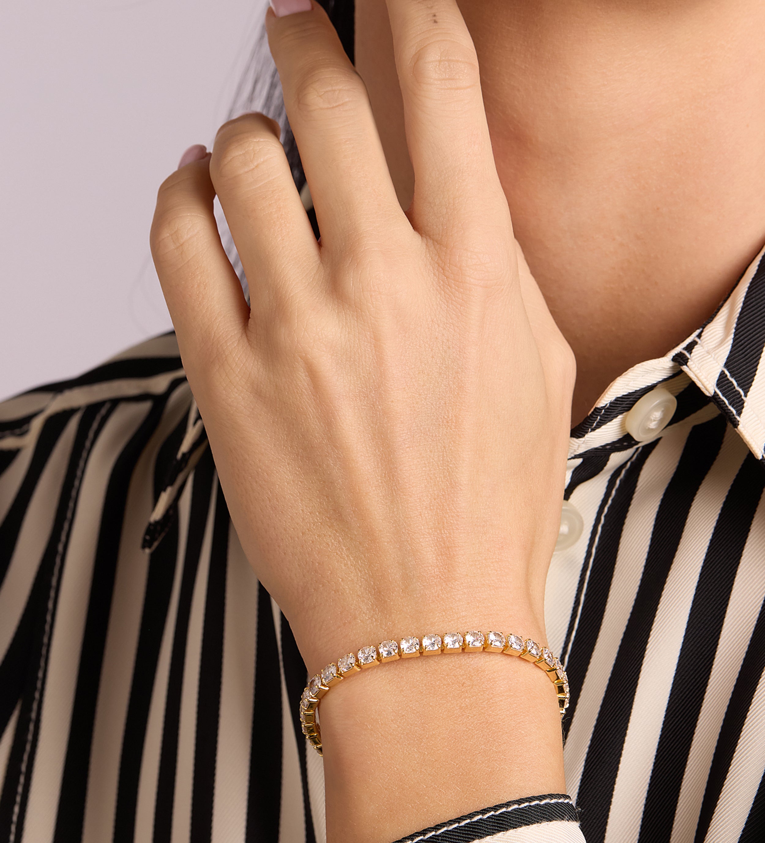 Tennis Bracelet in Gold