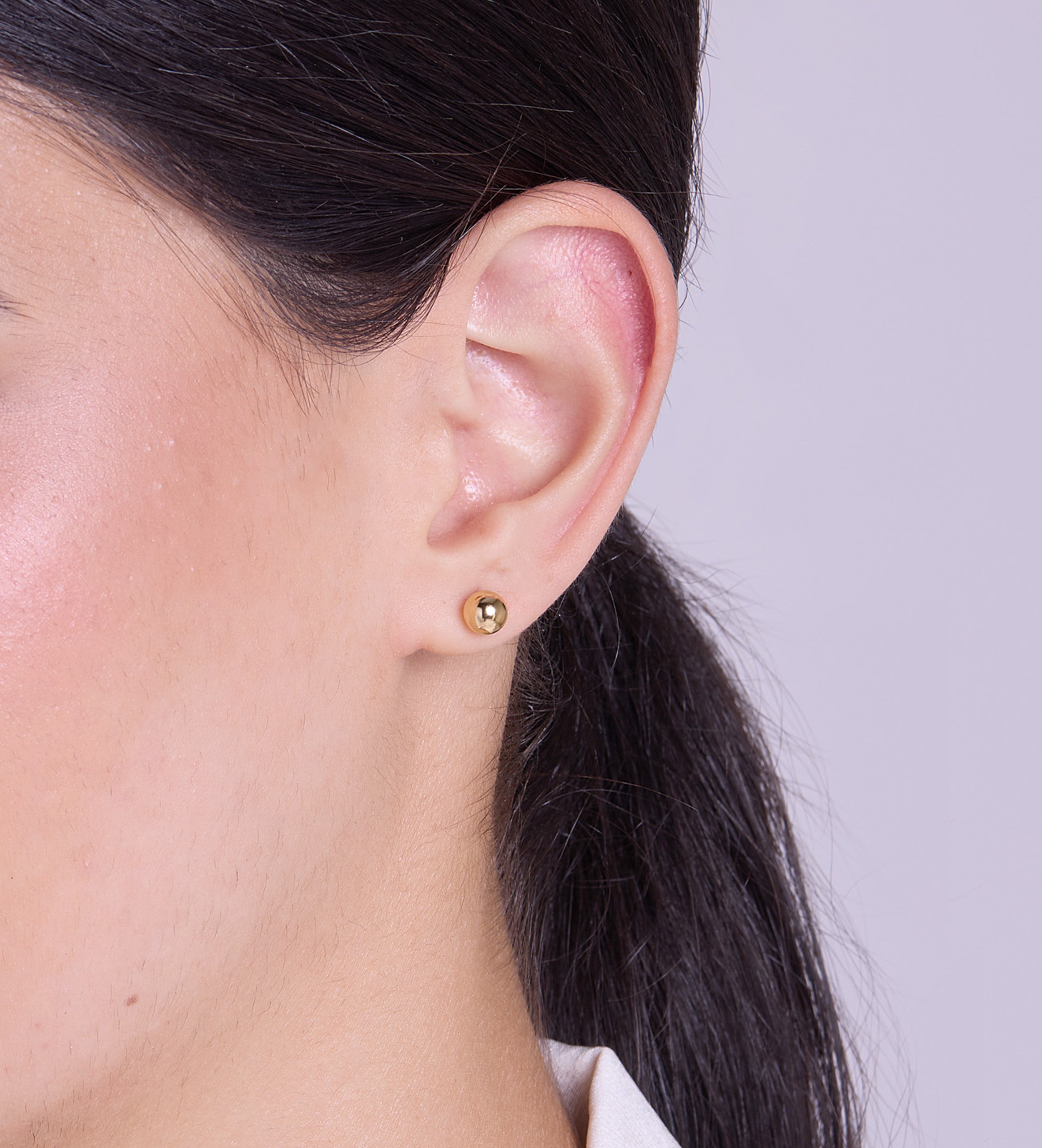 Bold Ball Studs in Gold