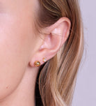 Bold Ball Studs in Gold