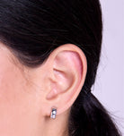 Bold Huggie Hoops in Silver