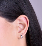 Bold Huggie Hoops in Silver