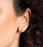 Classic Huggie Hoops in Silver