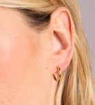 Classic Medium Hoops in Gold