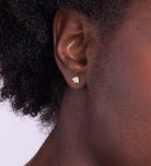 Pave Spade Earrings in Gold