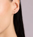 Pave Spade Earrings in Gold