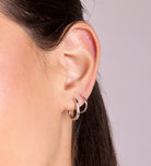 Thin Small Hoops in Silver