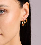 Tube Large Hoops in Gold