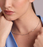 Box Chain Necklace in Silver