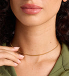 Curb Chain Necklace in Gold